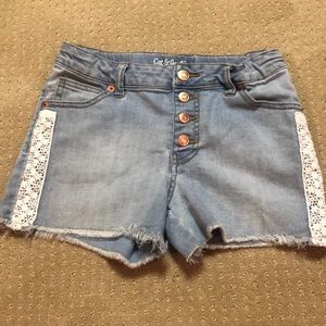 Denim shorts